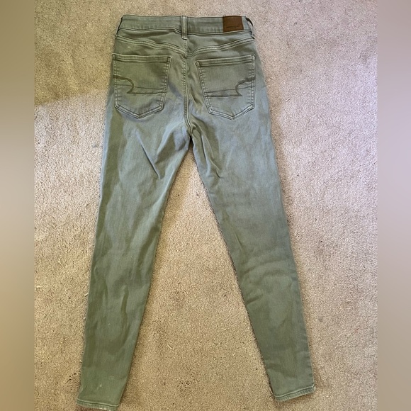 American Eagle High Rise Jegging - Green - Picture 2 of 4